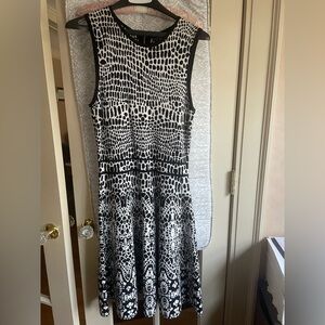 Karen Millen Zebra Patterned Midi Dress